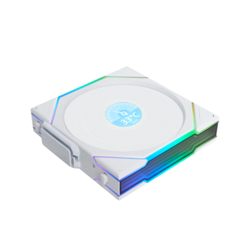 VENTILADOR 120X120 LIAN LI UNIFANTL-LCD WIRELESS WHITE R