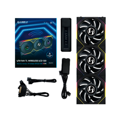 VENTILADOR 120X120 LIAN LI UNIFAN TL-LCD WIRELESS BLACK