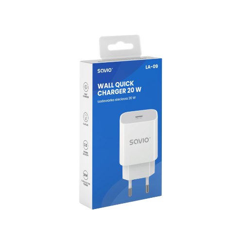 CARGADOR SAVIO 20W LA-09