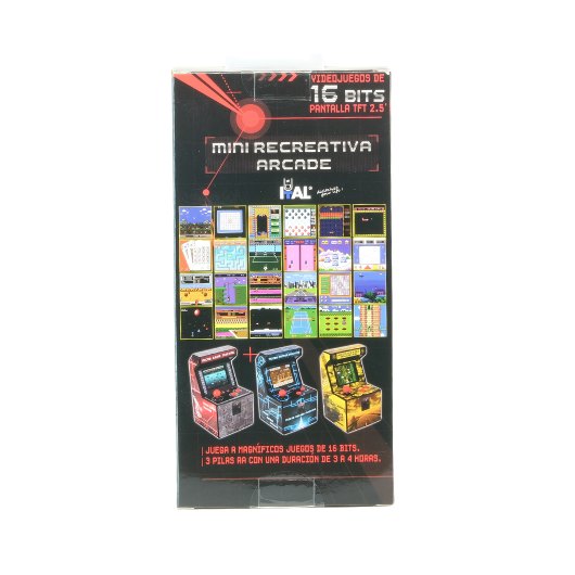 CONSOLA RETRO ITAL MINI ARCADE 250 RED