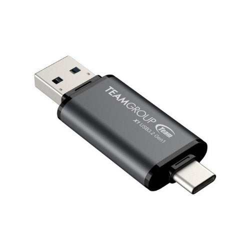 PENDRIVE 64GB TEAMGROUP X1 USB-A/USB-C GRIS