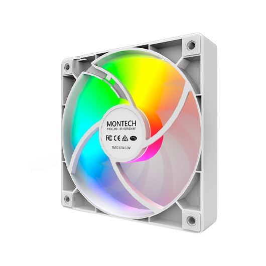 VENTILADOR 120X120 MONTECH GF120 PWM WHITE PACK 3 + HUB