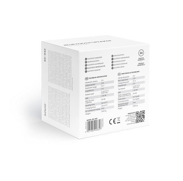 ALTAVOZ BLUETOOTH 5.0 5W NEGRO SAVIO BS-042