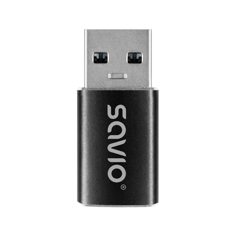 ADAPTADOR SAVIO AK-81 USB-C 3.1 USB-A 3.1 BLACK