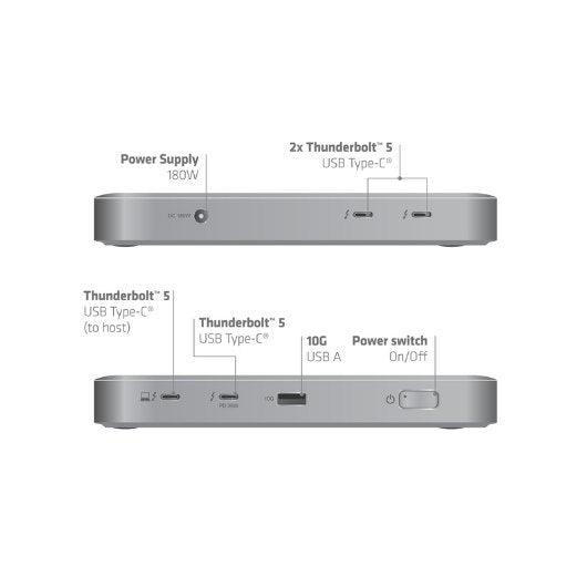 HUB 5 IN 1 USB-C CLUB3D THUNDERBOLT 5 180W 5K60HZ