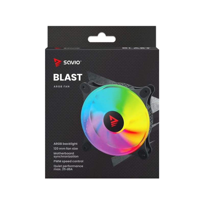 VENTILADOR 120X120 SAVIO BLAST ARGB