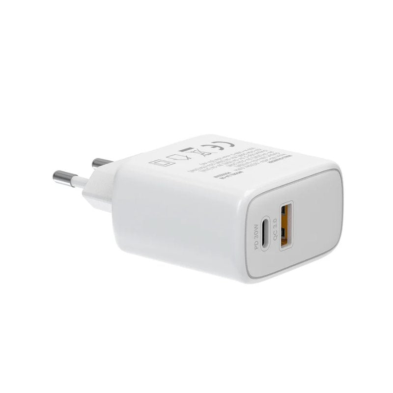 CARGADOR SAVIO LA-10 30W WHITE CON CABLE