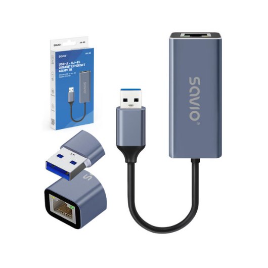 ADAPTADOR SAVIO USB-A A RJ-45  AK-83