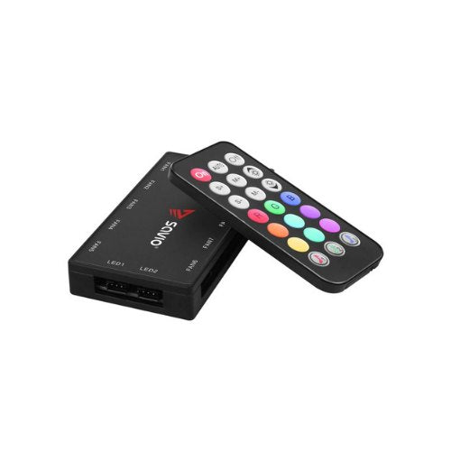 KIT 4 VENTILADORES PC SAVIO CON MANDO WHITE FAN-01