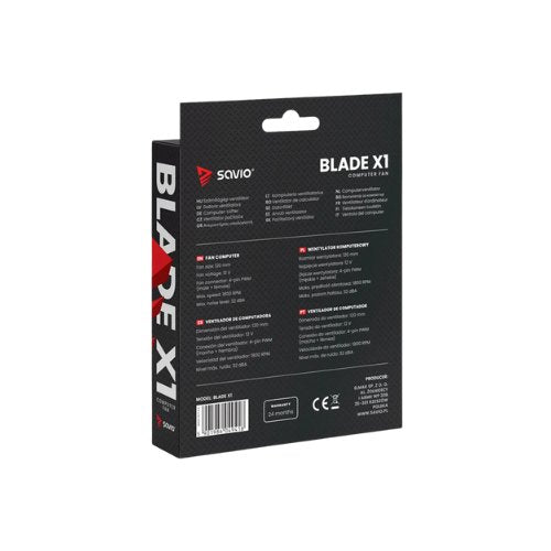 VENTILADOR 120X120 SAVIO  BLADE X1