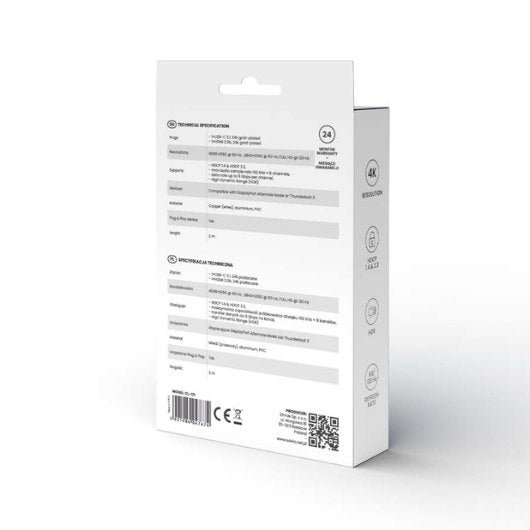 CABLE USB-C A HDMI 2.0 4K 2M SAVIO CL-171