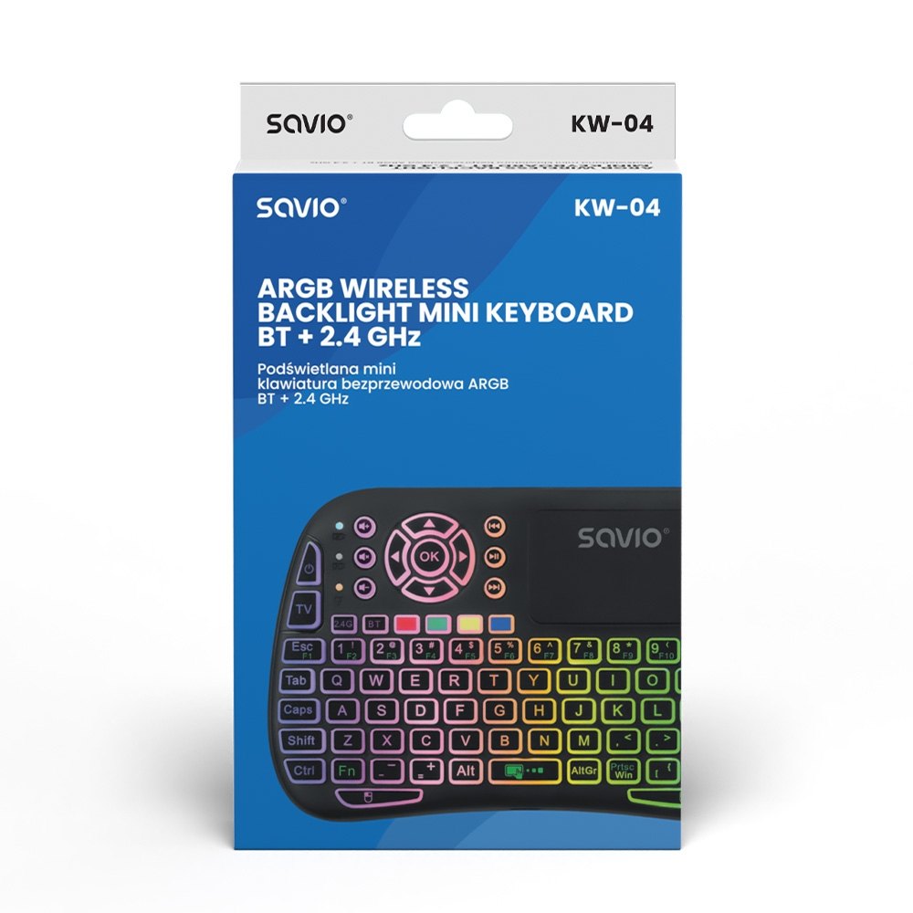 MINI TECLADO INALAMBRICO SMART TV SAVIO KW-04
