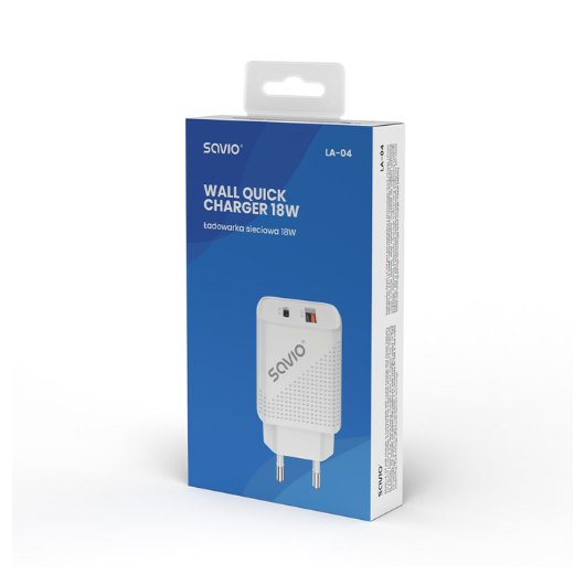 CARGADOR SAVIO LA-05 DUAL 18W USB 3.0