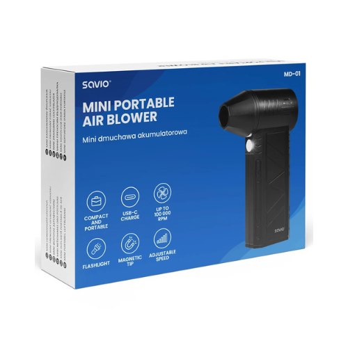MINI-LIMPIADOR DE AIRE SAVIO MD-01 BLACK