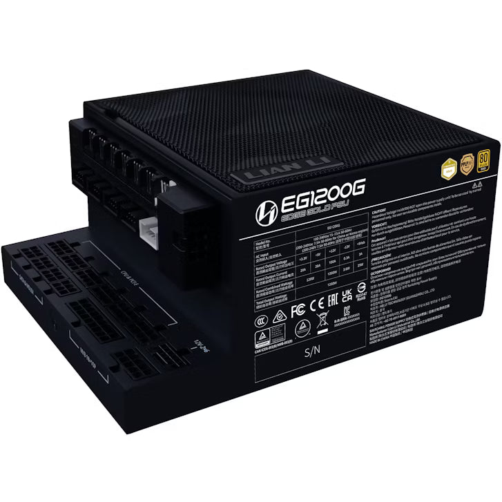FUENTE DE ALIMENTACION ATX LIAN LI EDGE GOLD 1200W BLACK+HU