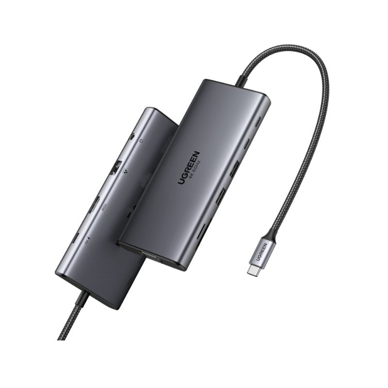 HUB UGREEN 11EN1 USB-C A HDMI+VGA+USB-C+USB-A