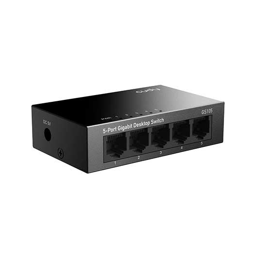 HUB SWITCH 5 PTOS CUDY GS105 GIGABIT METAL