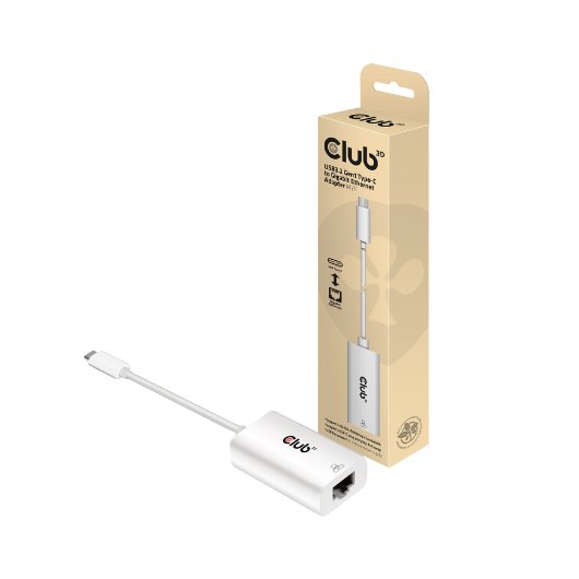 ADAPTADOR USB-C 3.2 A ETHERNET RJ45 CLUB3D M/H