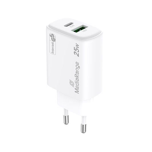 CARGADOR MEDIARANGE DUAL USB-A Y USB-C 25W
