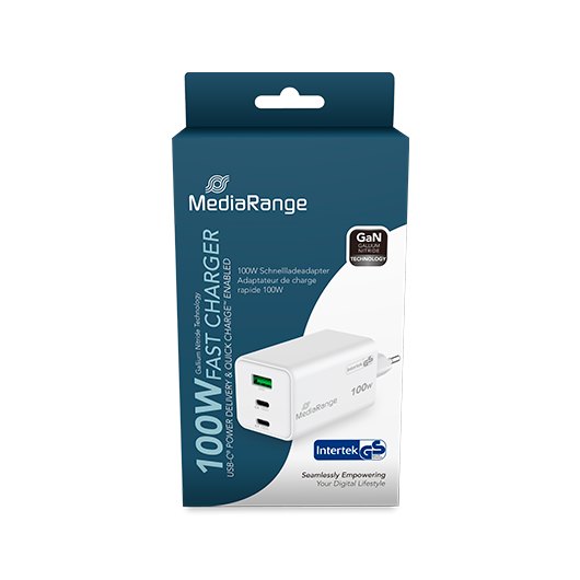CARGADOR MEDIARANGE TRIPLE USB-A U USB-C 100W