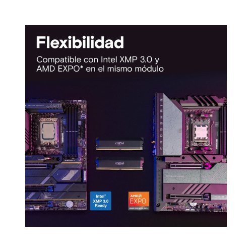 MODULO MEMORIA RAM DDR5 32GB 2X16 6000MHZ CRUCIAL PRO CL36