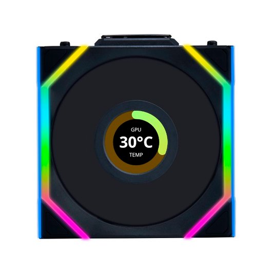 VENTILADOR 120X120 LIAN LI UNIFAN SL WIRELESS LCD BLACK