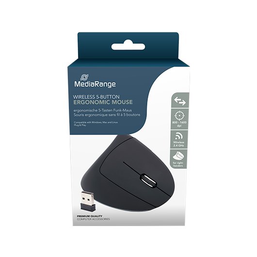 RATON OPTICO MEDIARANGE MROS232 WIRELESS BLACK