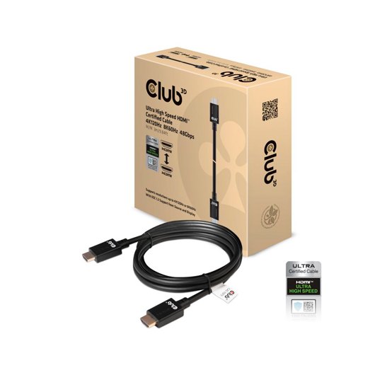 CABLE CERTIFICADO HDMI 2.1 CLUB3D 3M