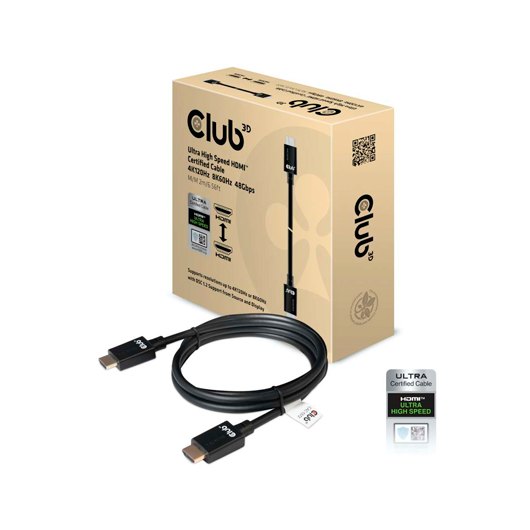 CABLE CERTIFICADO HDMI 2.1 CLUB3D 2M