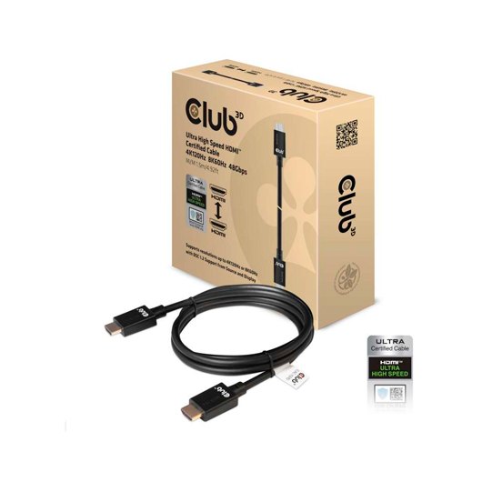 CABLE CERTIFICADO HDMI 2.1 CLUB3D 1.5M