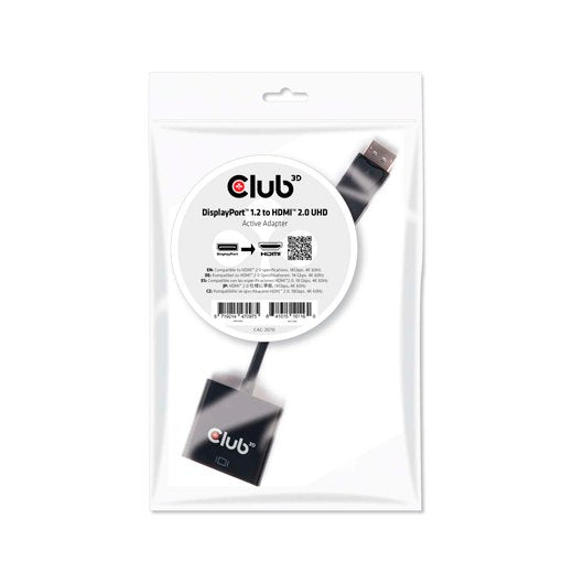 ADAPTADOR ACTIVO DP CLUB3D 1.2 A HDMI 2.0 UHD