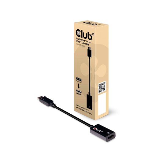 ADAPTADOR ACTIVO DP 1.4 A HDMI CLUB3D 2.0 HDR M/H