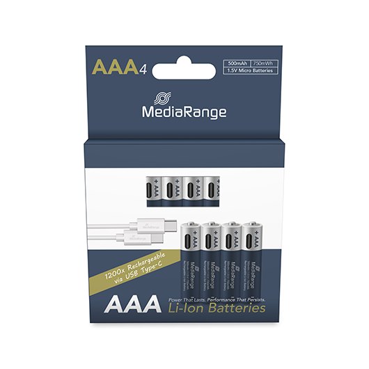 PILAS RECARGABLES MEDIARANGE AAA