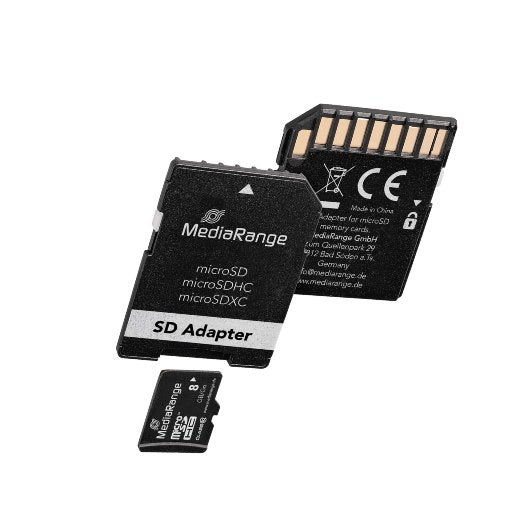 MEM MICRO SDHC 8GB MEDIARANGE + ADAPTADOR SD