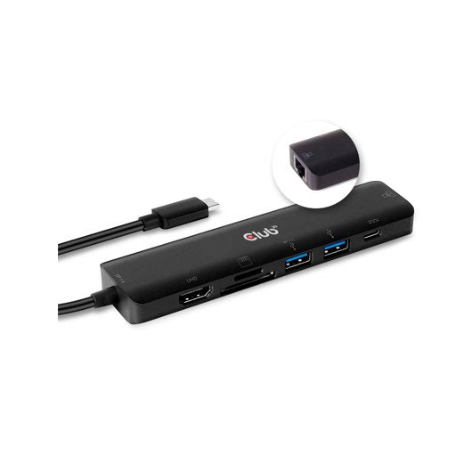 HUB USB CLUB3D TIPO C 3.2 GEN1 7 EN 1