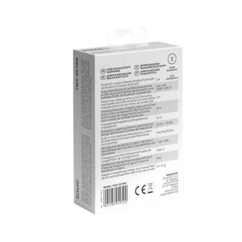 AURICULARES INALAMBRICOS SAVIO TWS-02 PRO BLACK