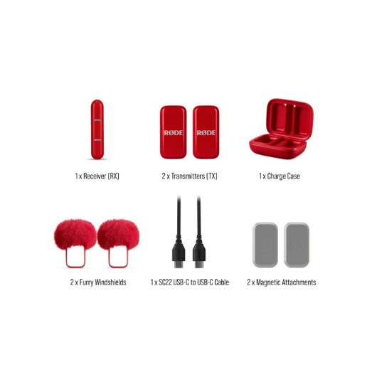 MICROFONO RODE WIRELESS MICRO C RED