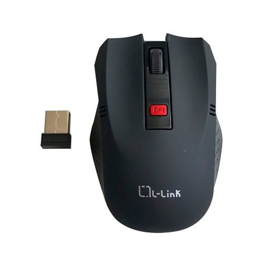 RATON OPTICO L-LINK WIRELESS USB NEGRO