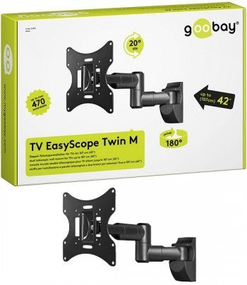 SOPORTE TV/M GOOBAY EASYSCOPE TWIN M 17 -42  NEGRO