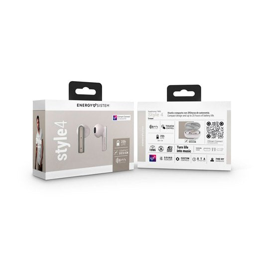 AURICULARES ENERGY SISTEM TRUE W. STYLE 4 CREAM