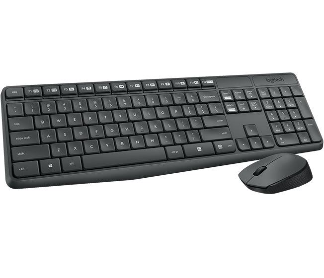 TECLADO+RATON LOGITECH MK235 WIRELESS NEGRO