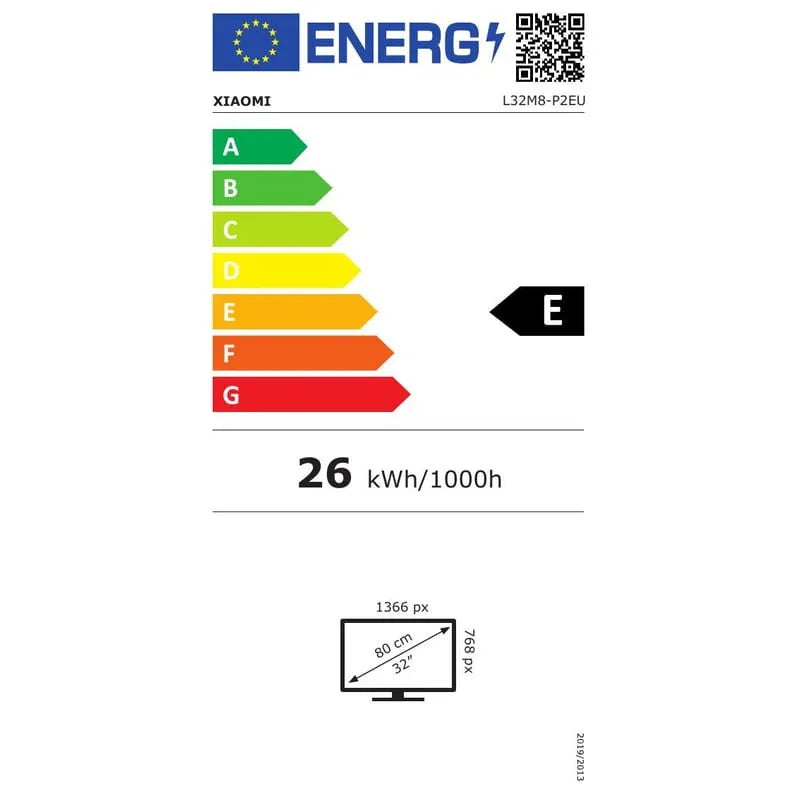 TELEVISIÓN XIAOMI A 2025 32  ELA5192EU LED HD NEGRO