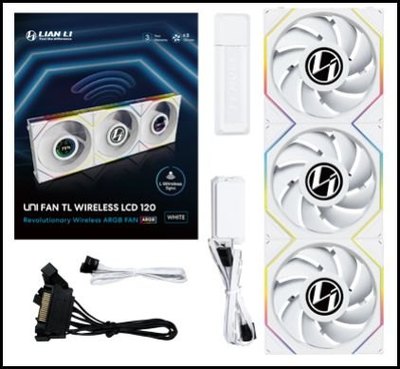 VENTILADOR 120X120 LIAN LI UNIFAN TL-LCD WIRELESS BLACK