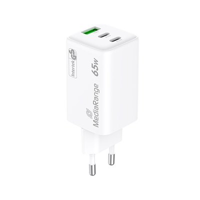 CARGADOR MEDIARANGE TRIPLE USB-A Y USB-C 65W