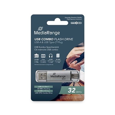 PENDRIVE COMBO 64GB USB 3.2 MEDIARANGE