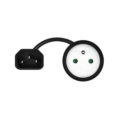 ADAPTADOR DE CORRIENTE SAVIO IEC C14 A CEE 7/5(E)