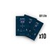 LAMINA QCHARX ULTRAVIOLETA HD PACK 10 PARA QX1LITE