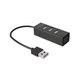 HUB 4 PUERTOS 2.0 MEDIARANGE MRCS502 BLACK