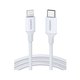 CABLE UGREEN USB-C A LIGHTNING MFI 1M WHITE